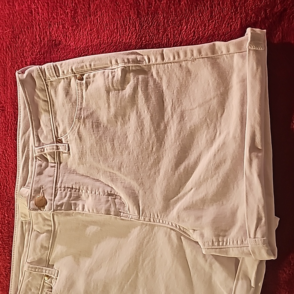 Woman's, 1822 denim jean shorts , size 16/33, all white . - Picture 3 of 11